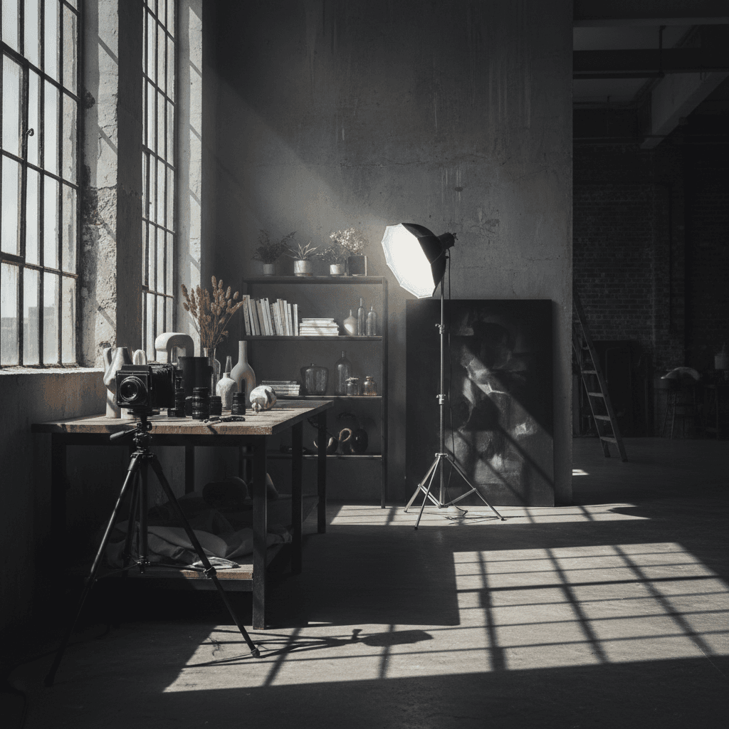 Behind-the-scenes studio environment