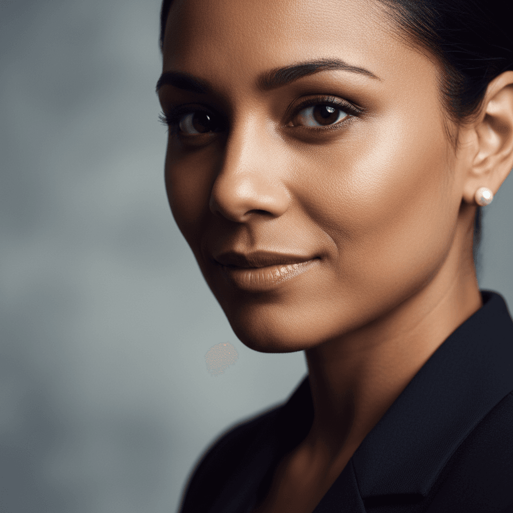 Executive headshot with dramatic studio lighting