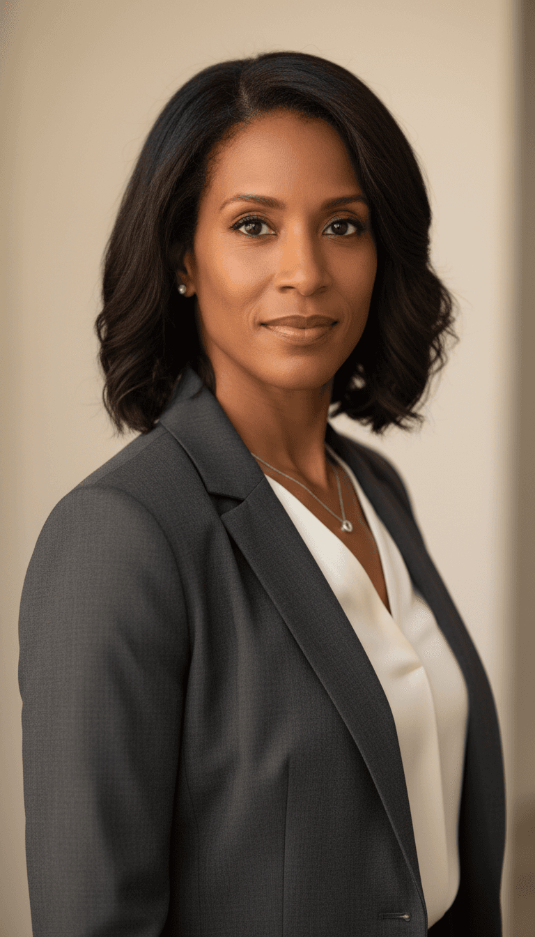 Executive portrait of a professional woman with confident expression