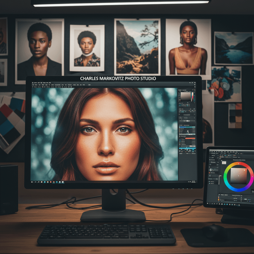 Final polished portrait after advanced color grading