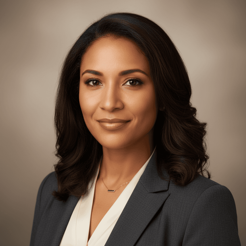 Executive headshot with precision studio lighting